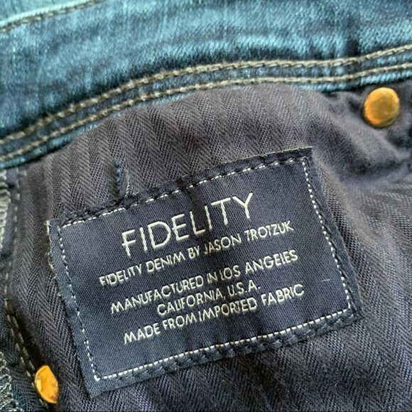 Fidelity Denim Mila Mid-Rise Ankle‎ Skinny Jeans Blue Size 26 - Picture 7 of 12